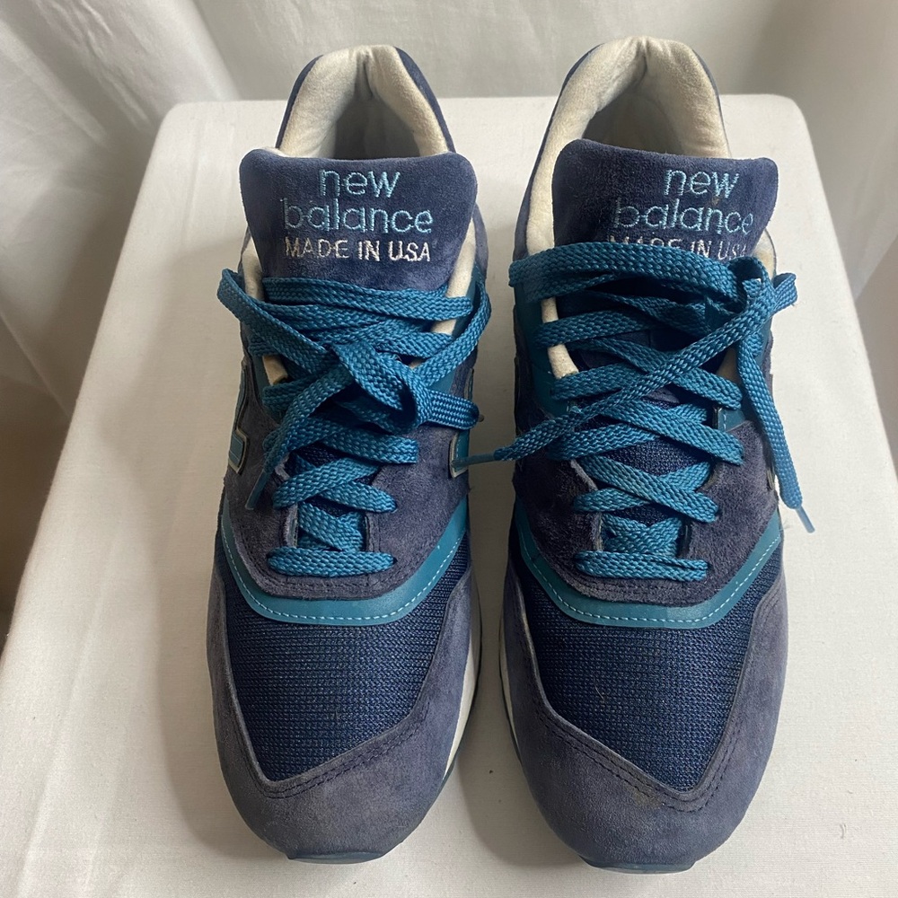 New Balance Navy and Teal 997CEF - size 11 Made in USA